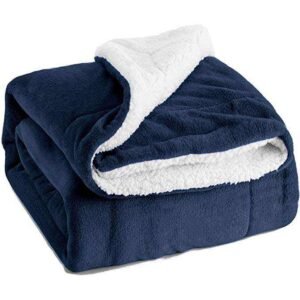 High Quality Custom Luxury Ultra Warm Weighted Double Layer Sherpa Fleece Lightweight Throw Blankets for Winter